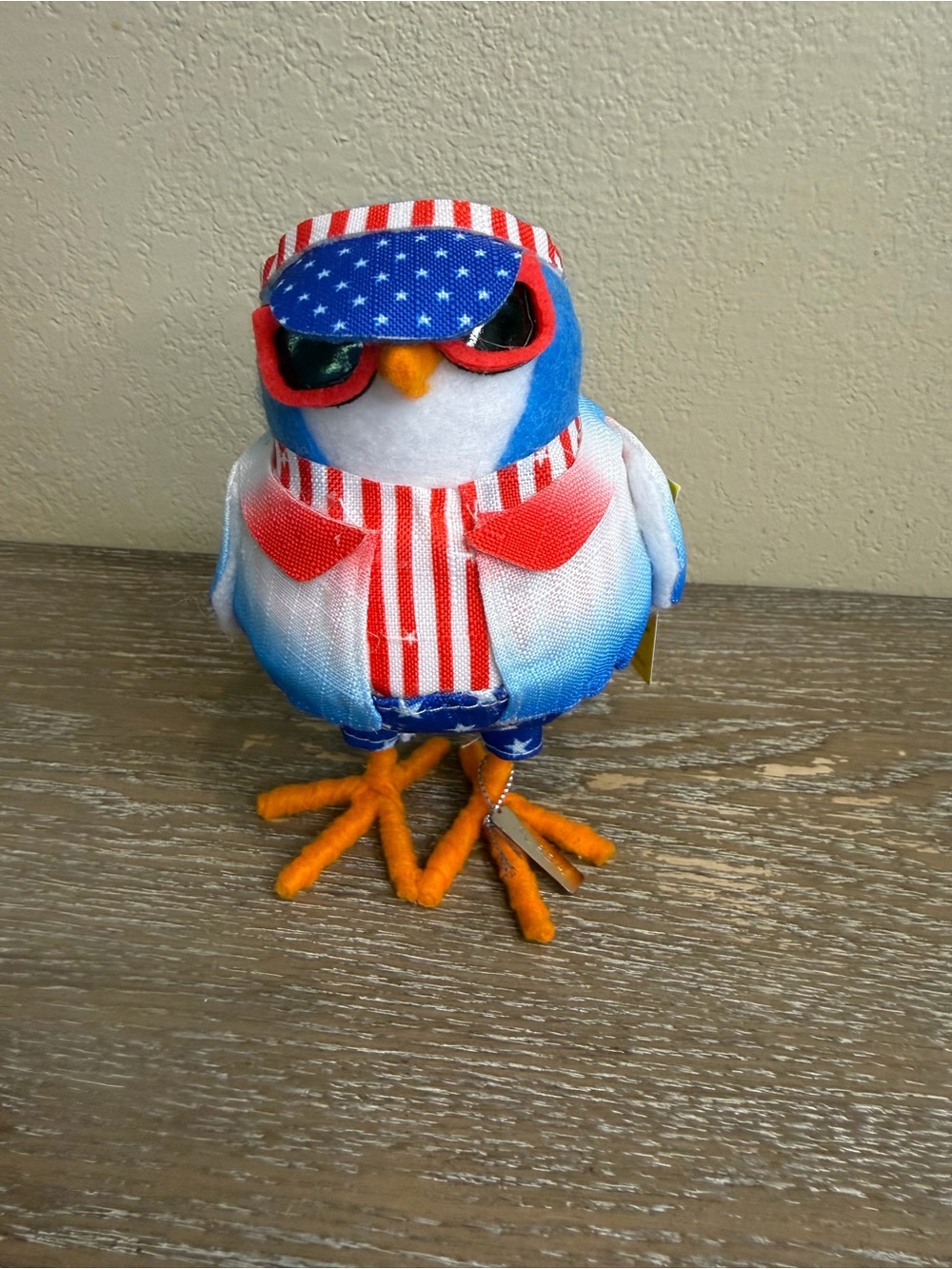 Sun Squad Featherly Friends Bubba 2024 Felt and Material Bird Figure NWT